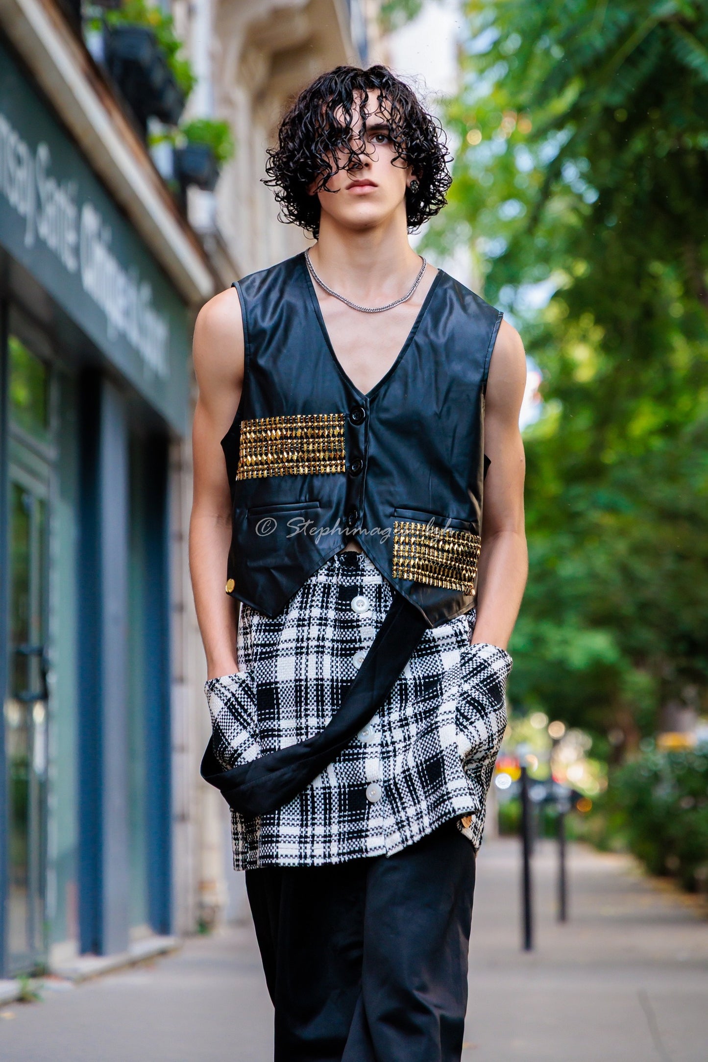 Unisex Long Skirt + Black Jacket