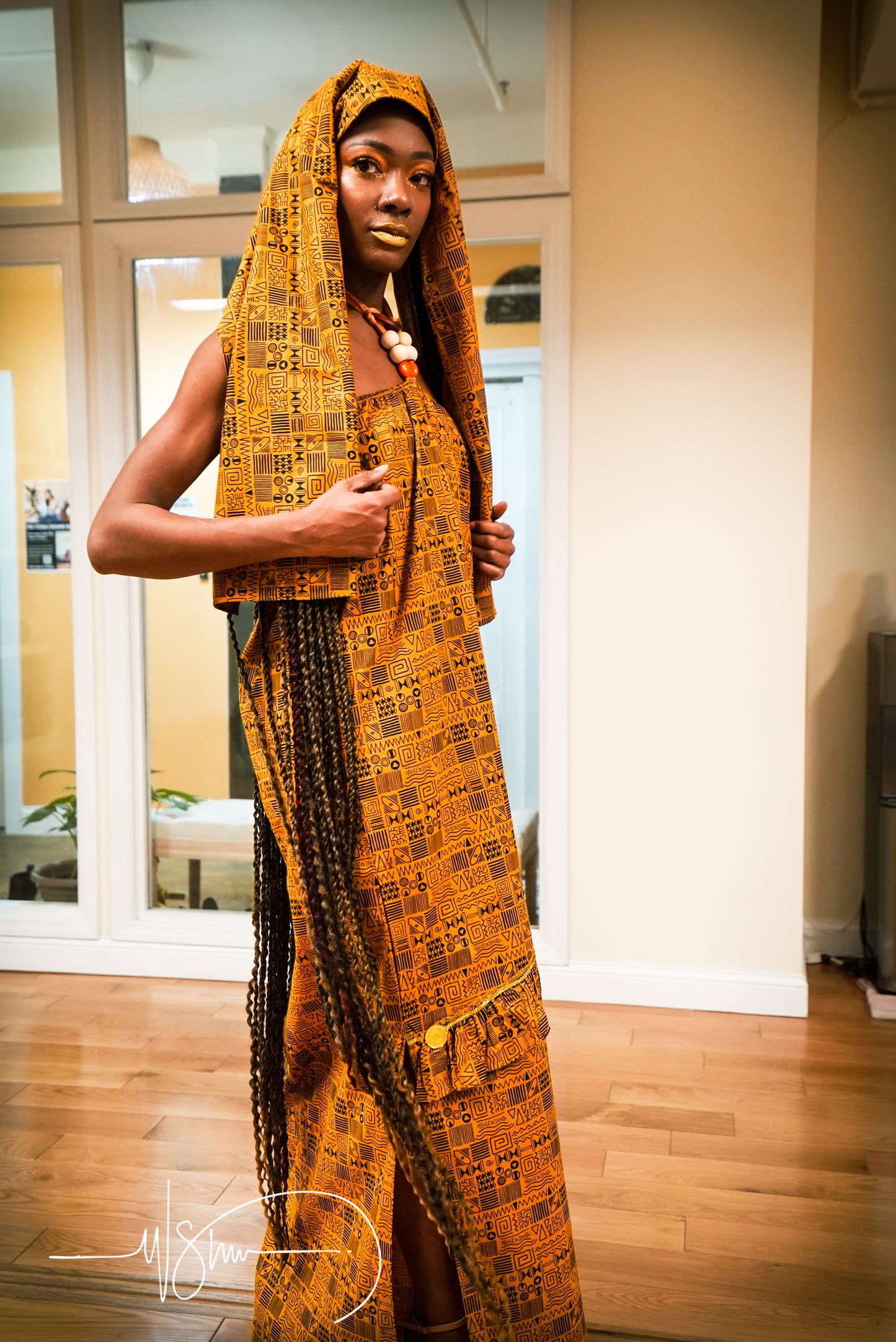 Egyptian dress with Scarf