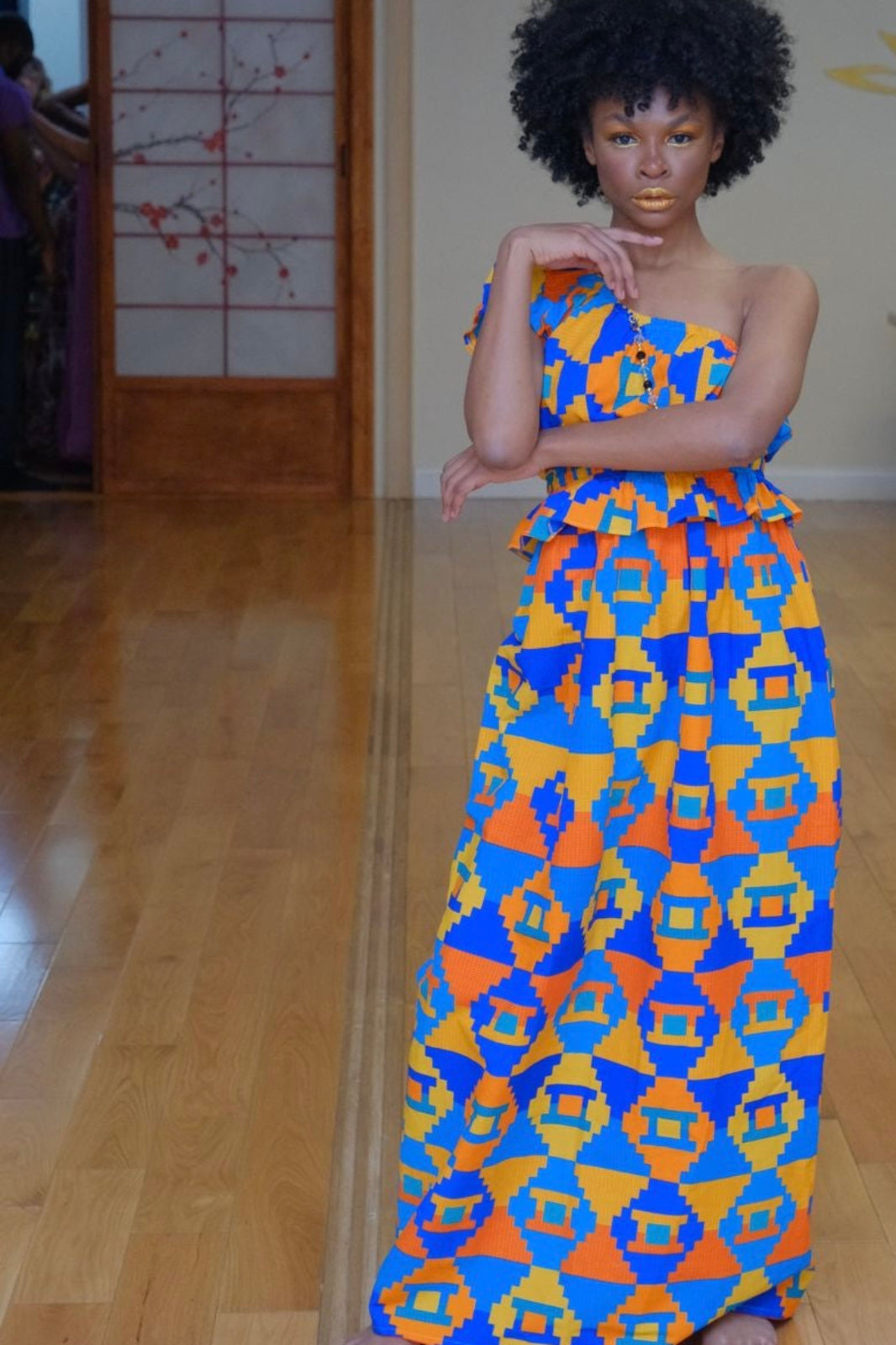 African Skirt and Tank Top Colorful