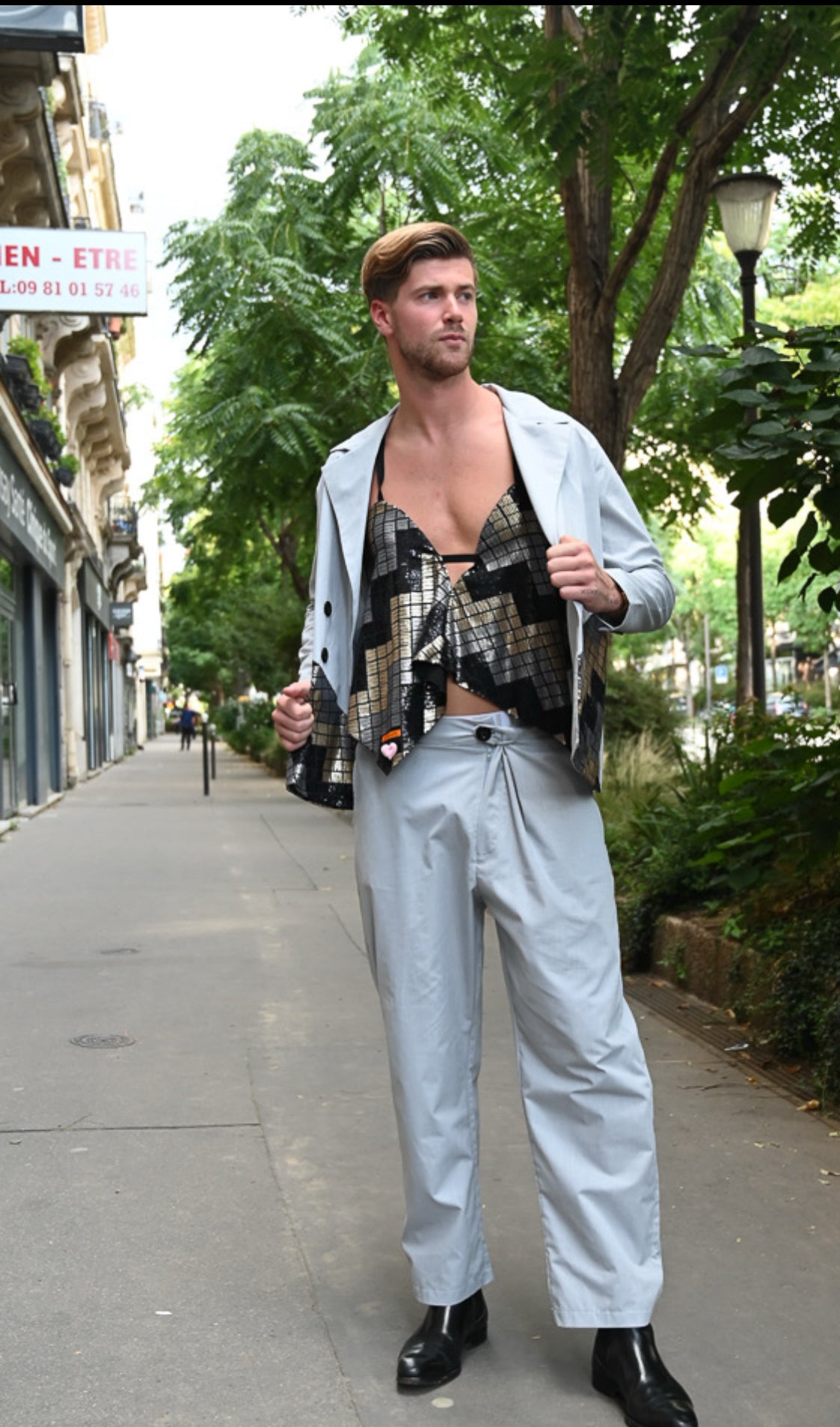 Unisex Suit Set with Tank