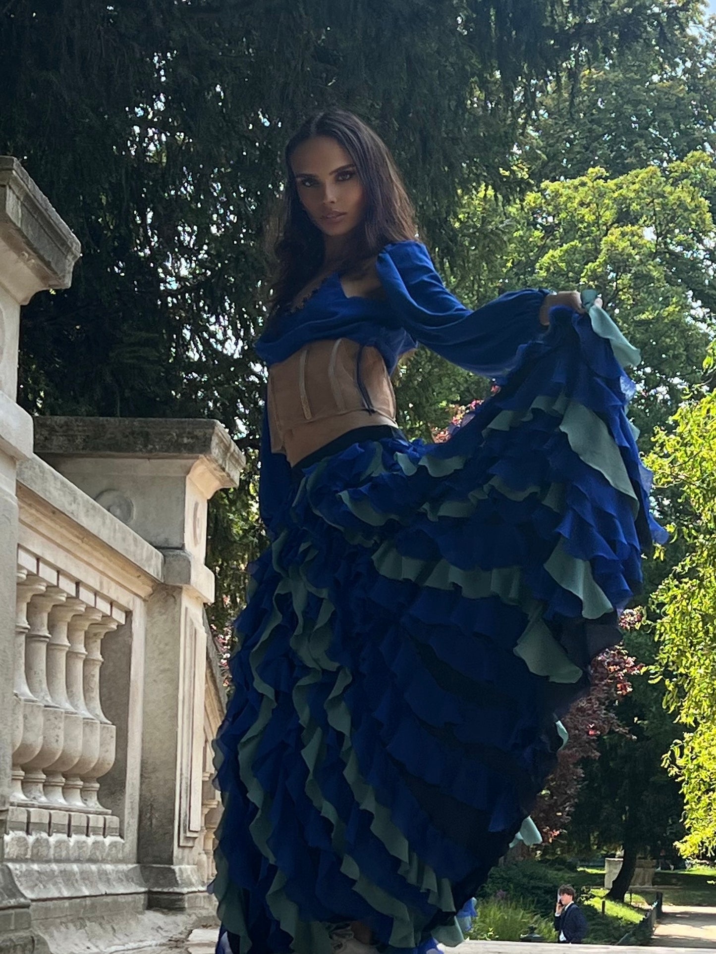 LATAM colorful Skirt and Blouse