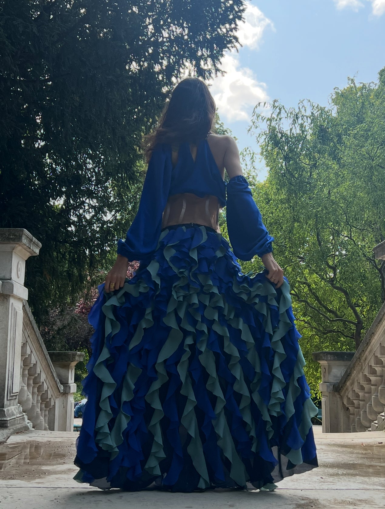 LATAM colorful Skirt and Blouse